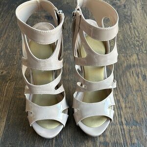 Steve Madden Beige Strappy Heels